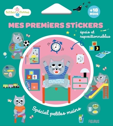 Mes premiers stickers. Spécial petites mains. Avec 28 stickers épais et repositionnables et 4 tableaux à compléter