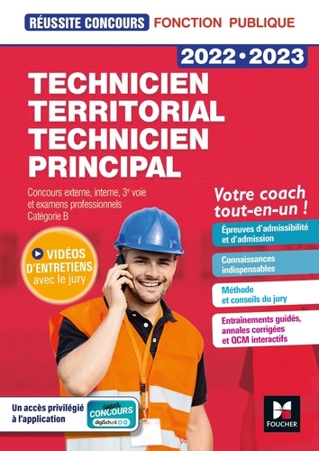 Technicien territorial / Technicien principal. Concours externe, interne, 3e voie et examens professionnels. Catégorie B, Edition 2022-2023