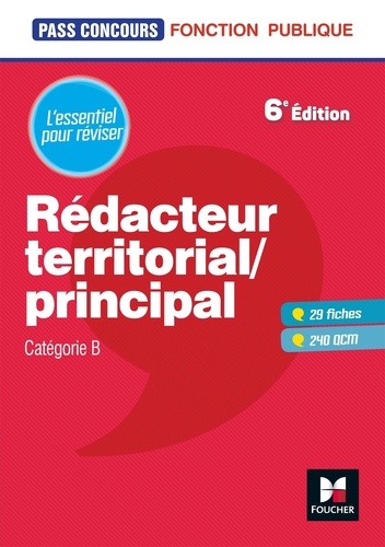 Rédacteur territorial / principal catégorie B. 6e édition