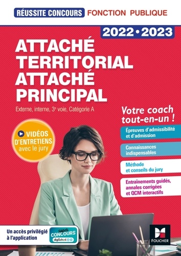 Attaché territorial, Attaché principal. Concours externe, interne, 3e voie et examens professionnels, Catégorie A, Edition 2022-2023