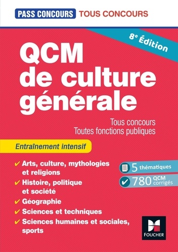 QCM de culture générale. Tous concours, toutes fonctions publiques