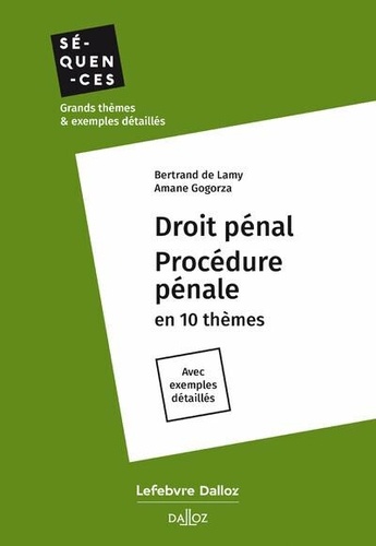 Droit pénal et procédure pénale. Edition 2024