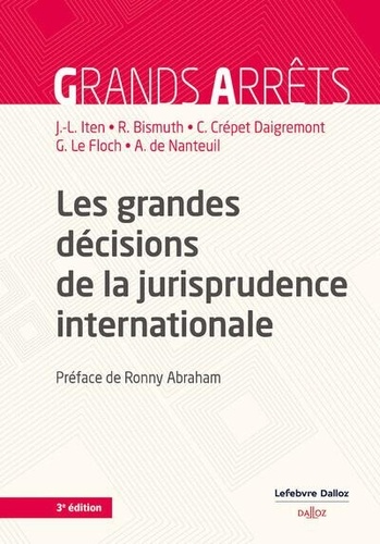 Les grandes décisions de la jurisprudence internationale. 3e édition