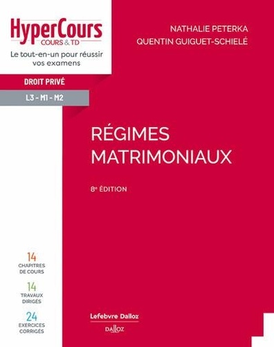 Régimes matrimoniaux. 8e édition