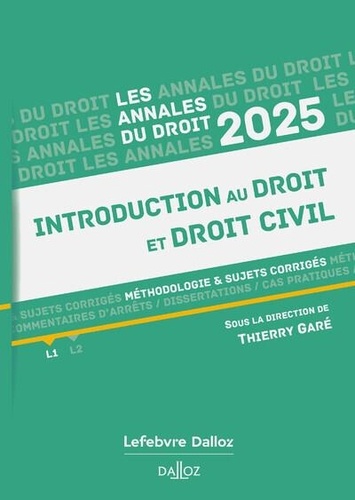 Introduction au droit et droit civil. Edition 2025