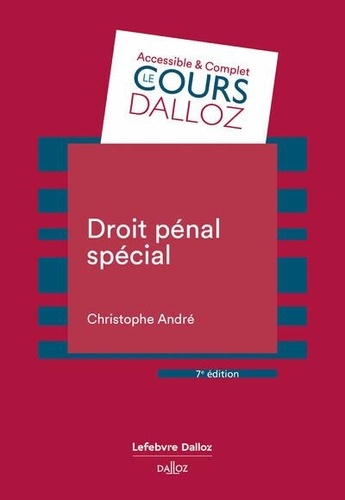 Droit pénal spécial. 7e édition