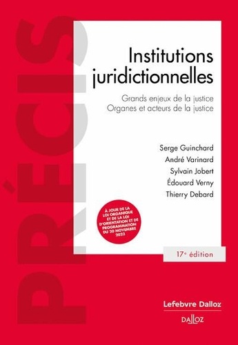 Institutions juridictionnelles. 17e édition