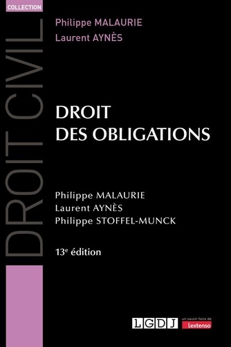 Droit des obligations. 13e édition