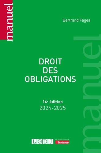 Droit des obligations. 14e édition