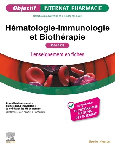 Hématologie-immunologie et biothérapie. L'enseignement en fiches, Edition 2024-2025