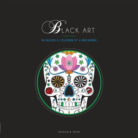 Black art. 24 images à colorier et à encadrer