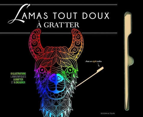 Lamas tout doux à gratter. Avec 1 stylet