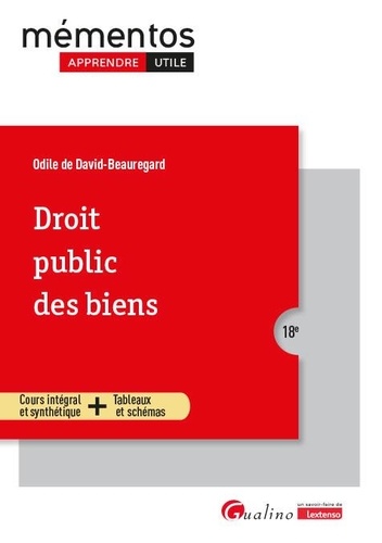 Droit public des biens. 18e édition