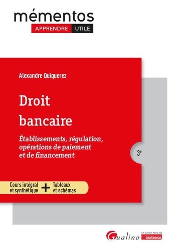 Droit bancaire. 3e édition