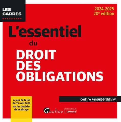 L'essentiel du droit des obligations. Edition 2024-2025