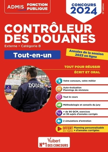 Contrôleur des douanes externe, catégorie B. Tout-en-un, Edition 2024