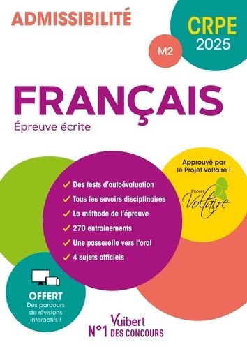 Epreuve écrite Français CRPE M2. Edition 2025