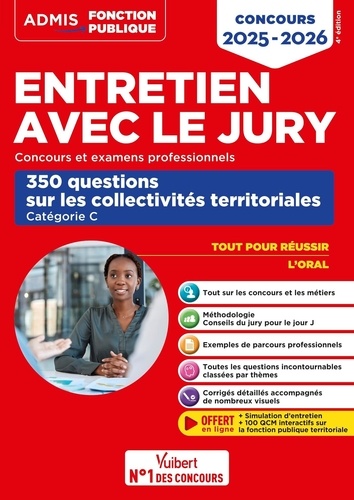 Entretien avec le jury. 350 questions sur les collectivités territoriales, Catégorie C, Edition 2025-2026