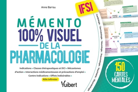 Mémento 100% visuel de la pharmacologie en IFSI. 150 cartes mentales