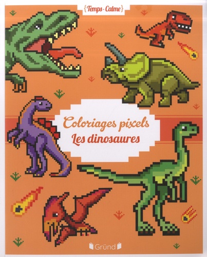 Coloriages Pixels. Les dinosaures