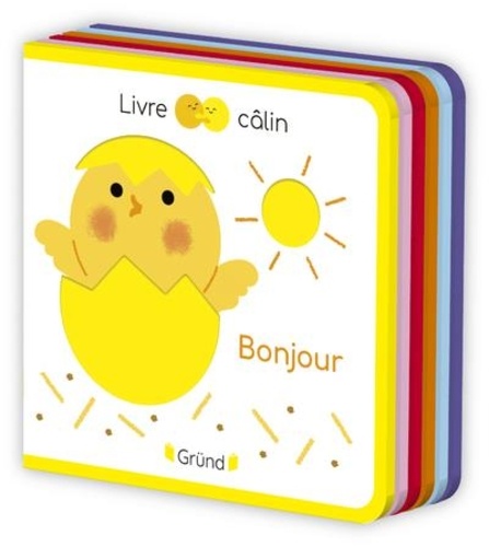 Livre câlin mini feutrine Bonjour