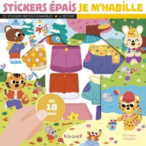 Stickers épais - Je m'habille