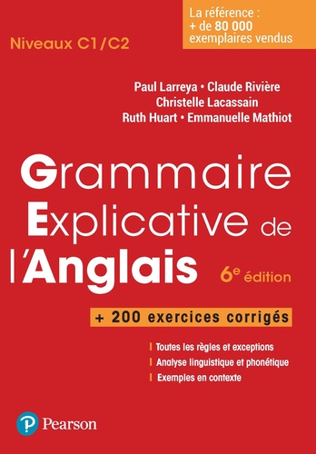 Grammaire explicative de l'anglais. Exercices corrigés, 6e édition