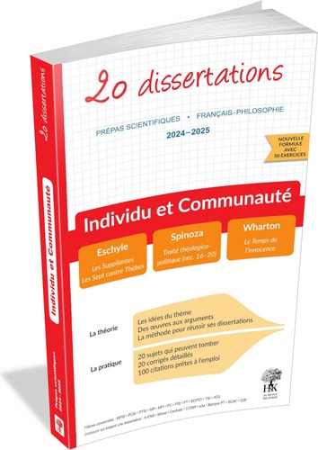 Individu et Communauté. 20 dissertations avec analyses et commentaires, Edition 2024-2025