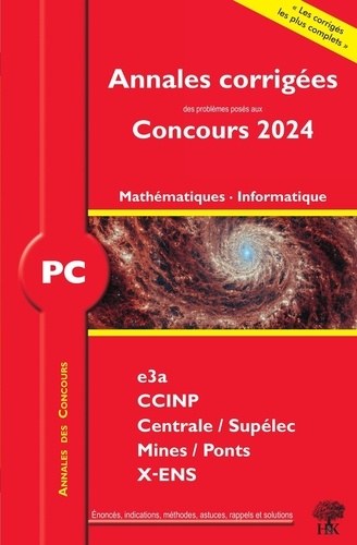 Mathématiques Informatique PC. Edition 2024