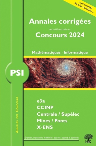 PSI Mathématiques Informatique. Edition 2024