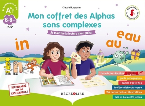 Mon coffret des Alphas sons complexes. Méthode de lecture CP CE1