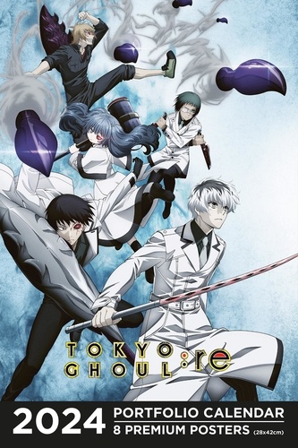 Tokyo Ghoul:Re. 8 premium posters, de janvier à décembre, Edition 2024, Edition bilingue français-anglais