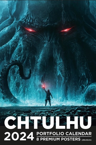 Portfolio calendar Cthulhu. 8 premium posters, de janvier à décembre, Edition 2024