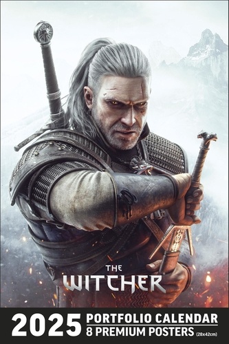 Portfolio calendar The Witcher. 8 premium posters, de janvier à décembre, Edition 2025, Edition bilingue français-anglais