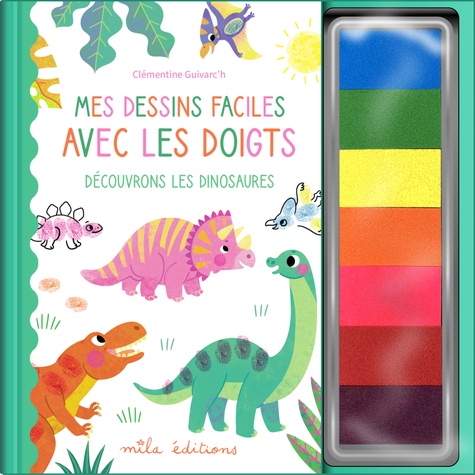 Mes dessins faciles avec les doigts. Découvrons les dinosaures