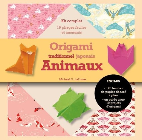 Origami traditionnels japonais Animaux. Kit complet - 19 pliages faciles et amusants