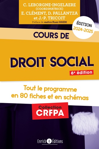 Cours de droit social. Tout le programme en 80 fiches et en schémas, Edition 2024-2025