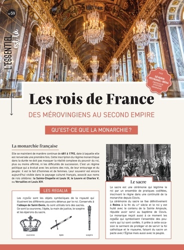 Les rois de France. Des Mérovingiens au second empire