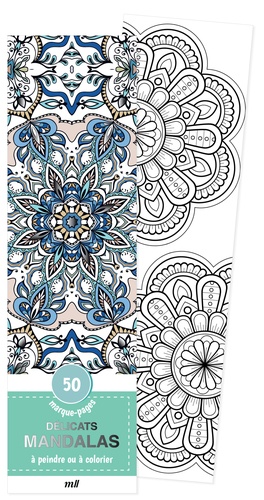 Délicats mandalas. 50 marque-pages à peindre ou à colorier