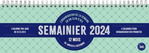 Semainier. De janvier à décembre, Edition 2024