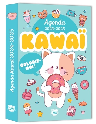 Mon agenda scolaire Kawai colorie moi ! Edition 2024-2025