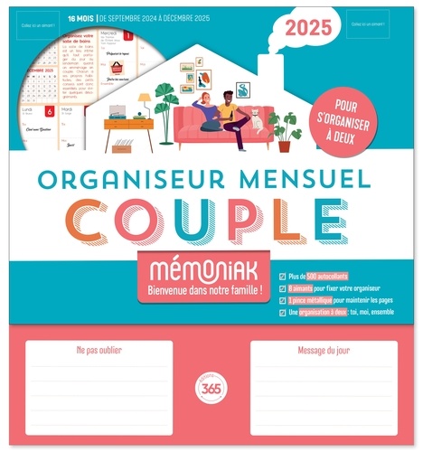 Organiseur Mensuel Couple. Edition 2025