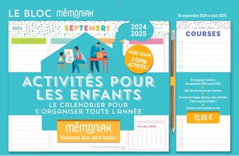 Le bloc hebdomadaire Activités pour les enfants. Edition 2024-2025