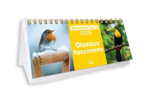 Semainier 3 en 1 Oiseaux fascinants. Edition 2025