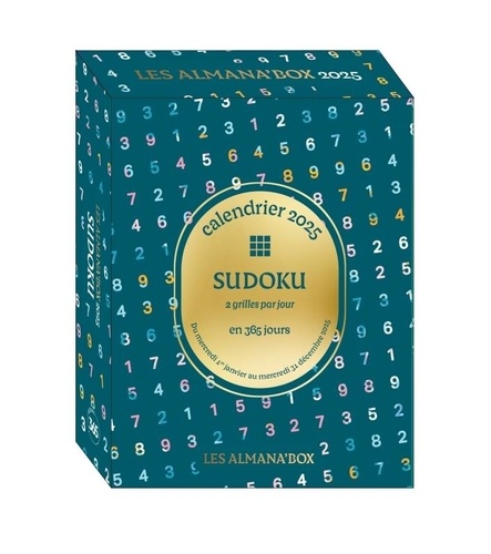 Calendrier Sudoku. 2 grilles par jour en 365 jours, Edition 2025