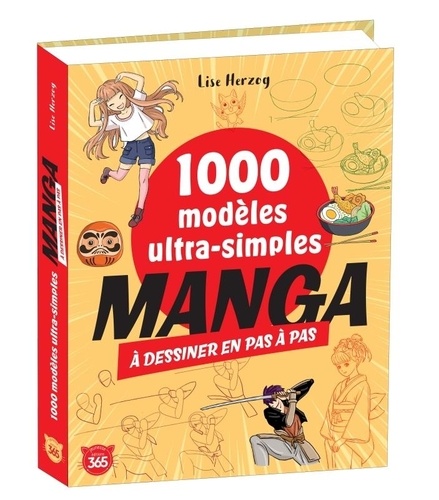 1000 modèles ultra-simples à dessiner en pas à pas. Manga