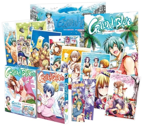 Grand Blue Tome 20 : Avec 1 jaquette réversible, 1 marque-page, 8 cartes postales, 2 posters. Edition limitée