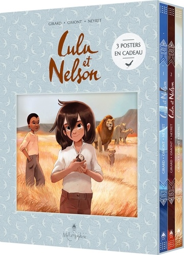 Lulu et Nelson Tomes 1 à 3 : Coffret en 3 volumes, avec 3 posters en cadeau. Tome 1, Cap sur l'Afrique ; Tome 2, Le royaume des lions ; Tome 3, La lionne blanche