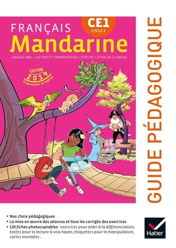 Français CE1 Cycle 2 Mandarine. Guide pédagogique, Edition 2019