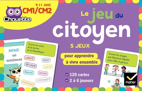 Le jeu du citoyen CM1-CM2. 5 jeux pour apprendre à vivre ensemble, 120 cartes